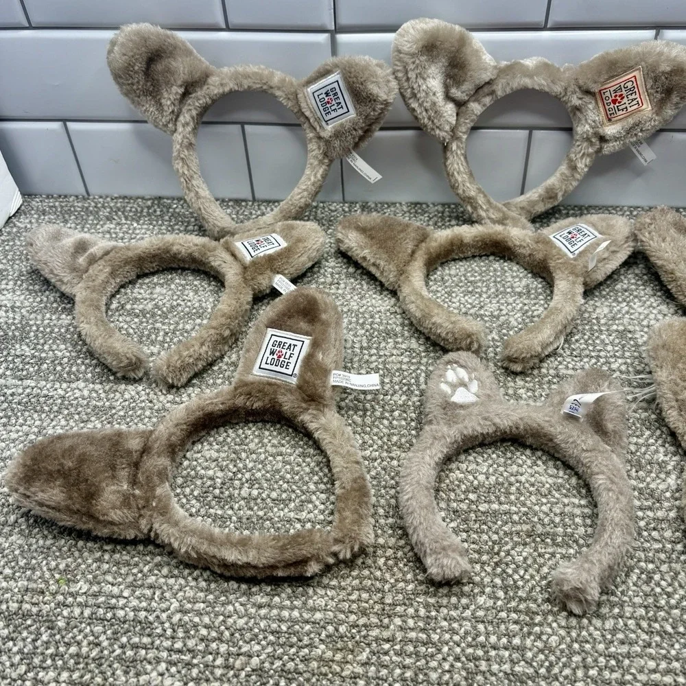 Great Wolf Lodge Ear Headbands Party Set Of 9 EUC‎ Pool Party Fun Decorations
